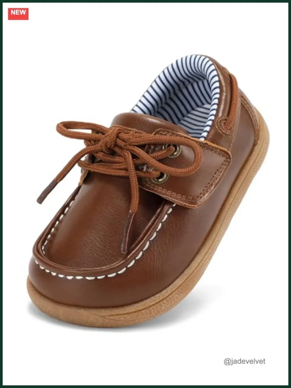 Boys Wide Toe Box Dress Shoes Non-Slip Leather Loafers Toddler First Walker